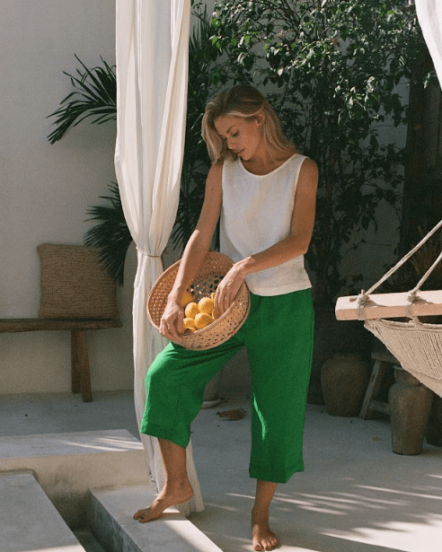 Elcee the Label Tops Elcee Linen Top