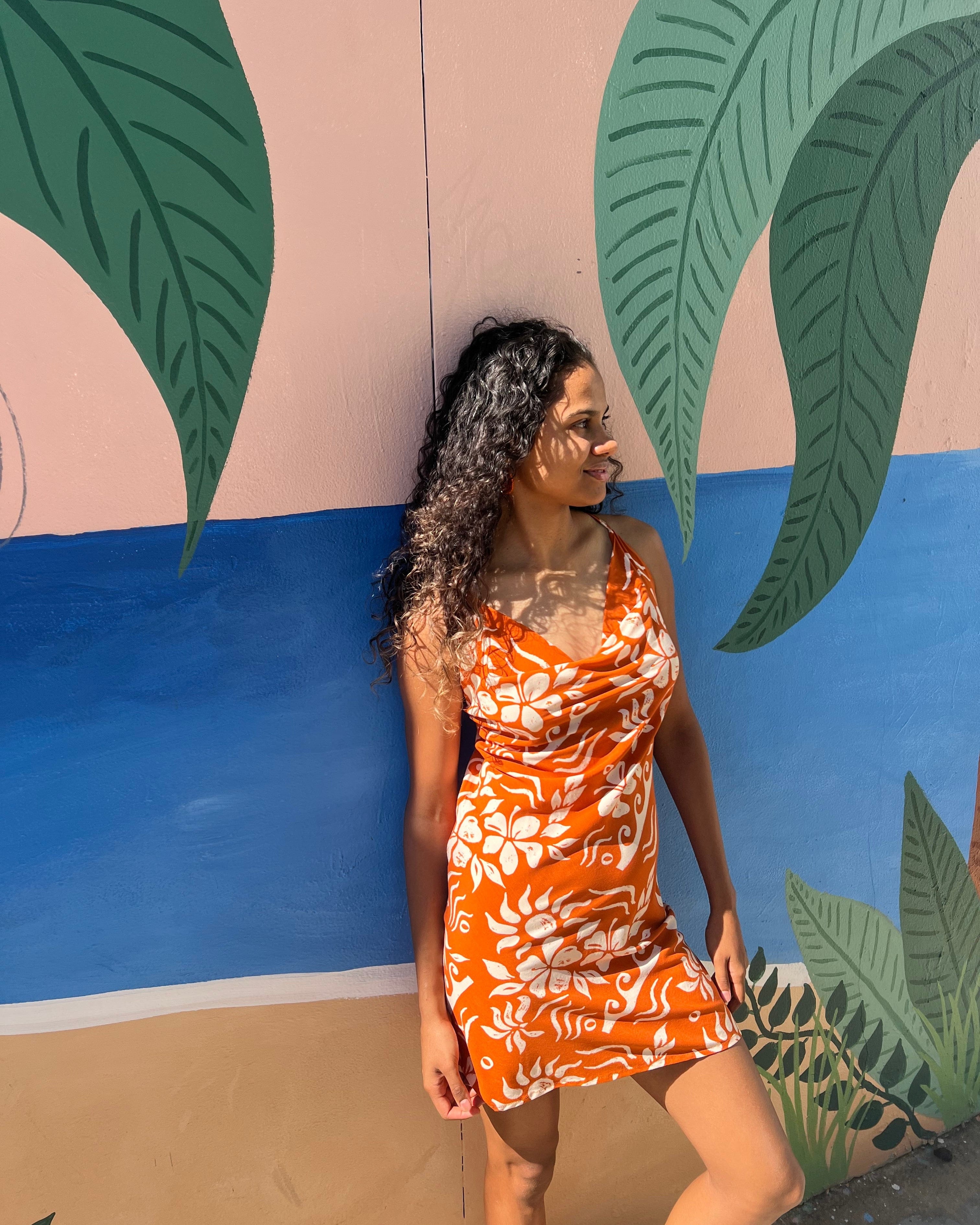 Elcee the Label Dresses Hawaii Agna Dress - Orange