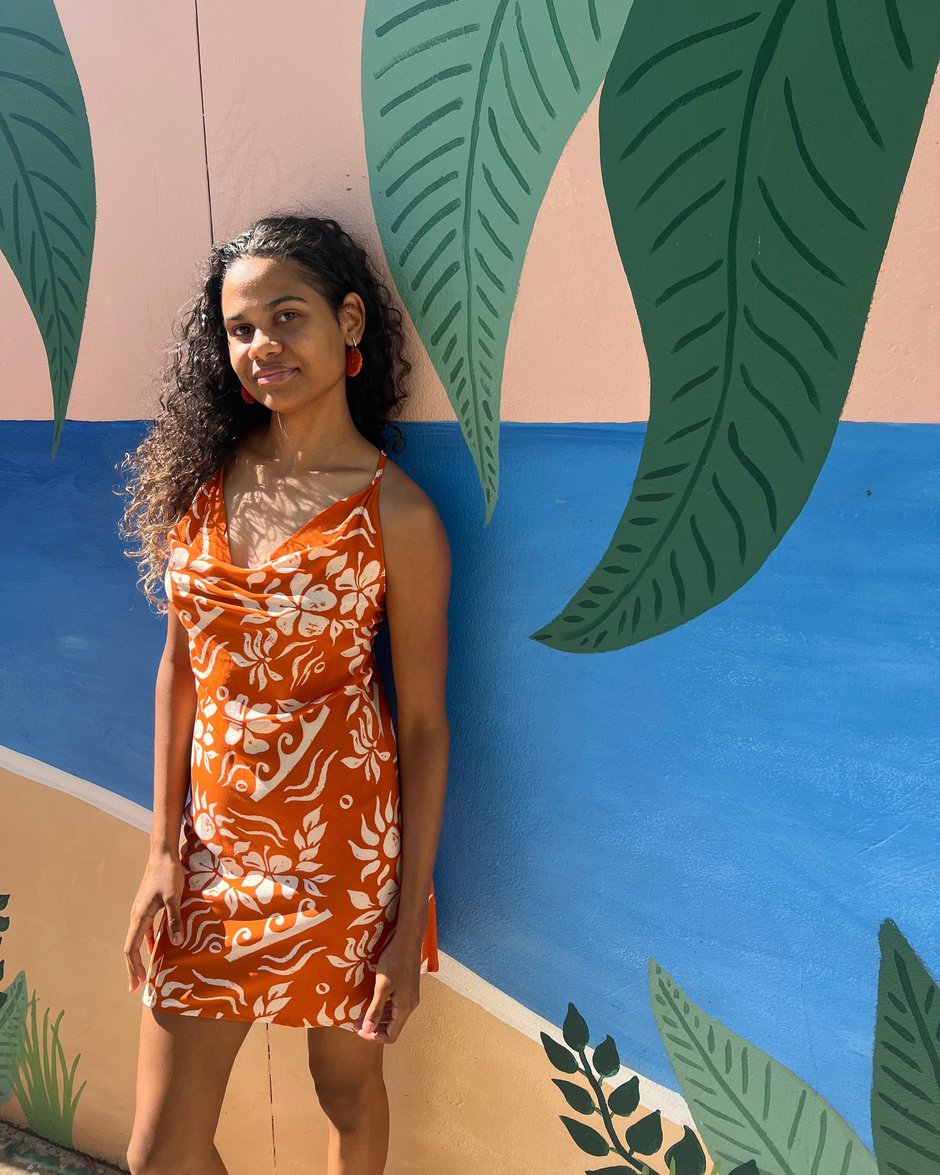 Elcee the Label Dresses Hawaii Agna Dress - Orange