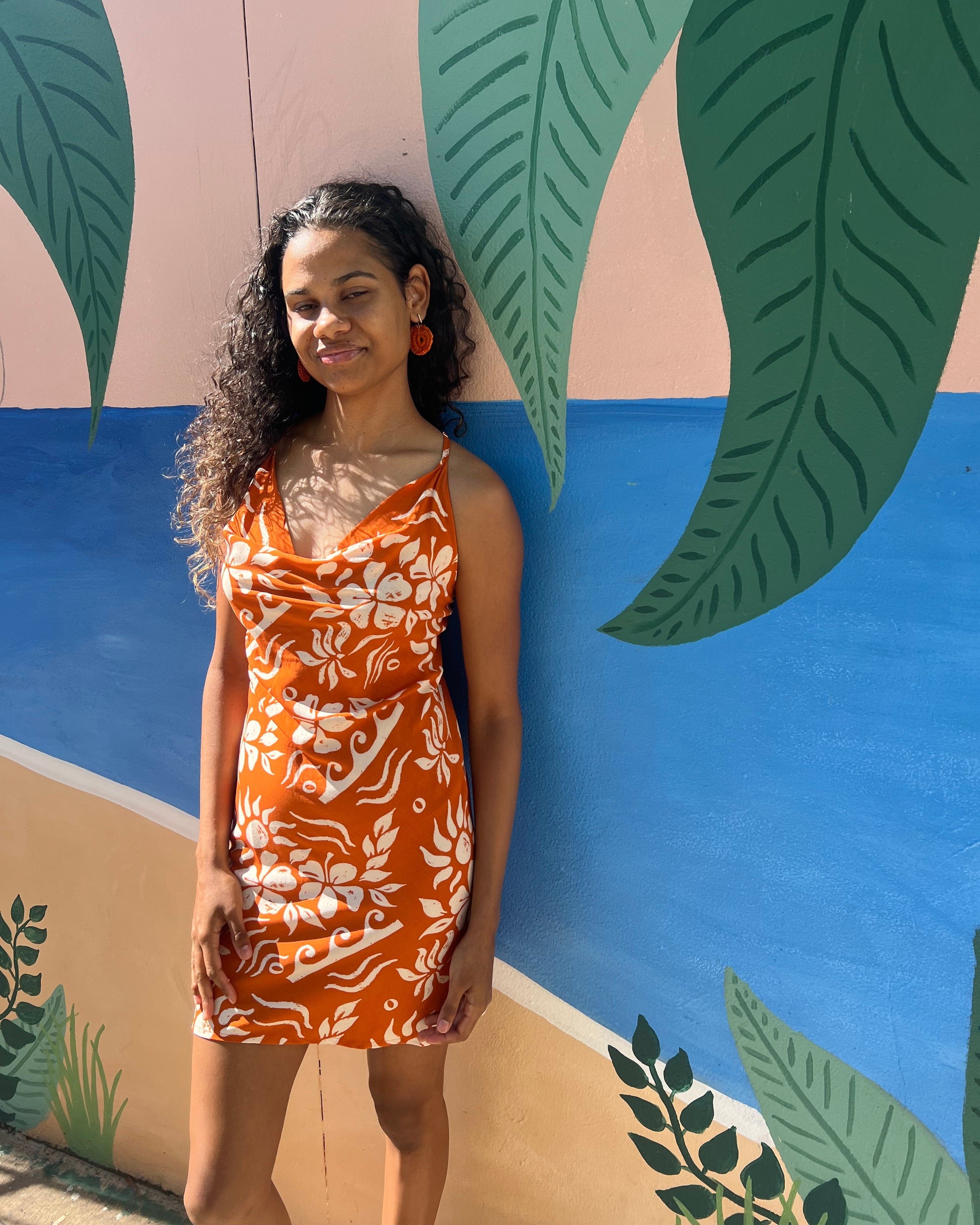 Elcee the Label Dresses Hawaii Agna Dress - Orange