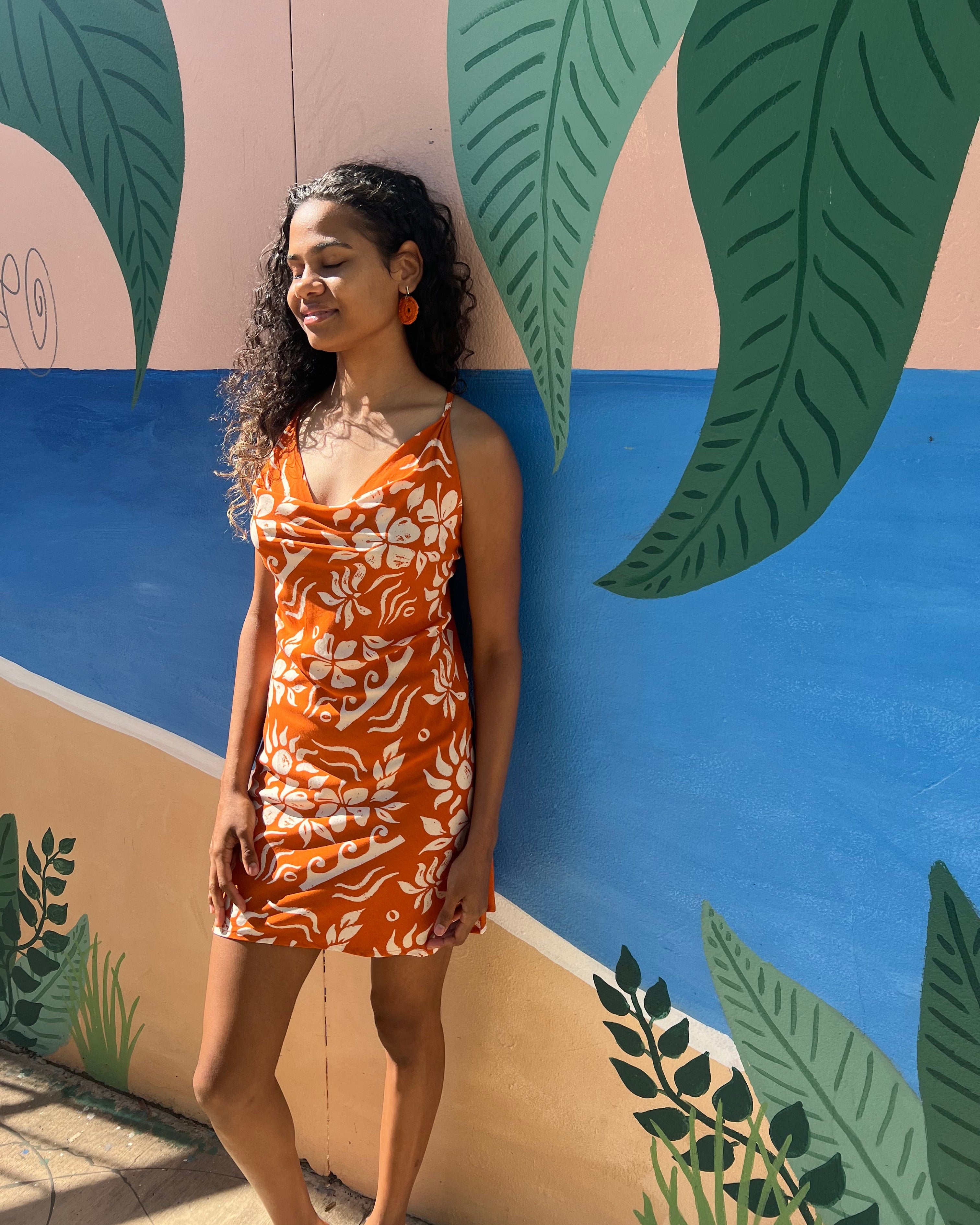 Elcee the Label Dresses Hawaii Agna Dress - Orange