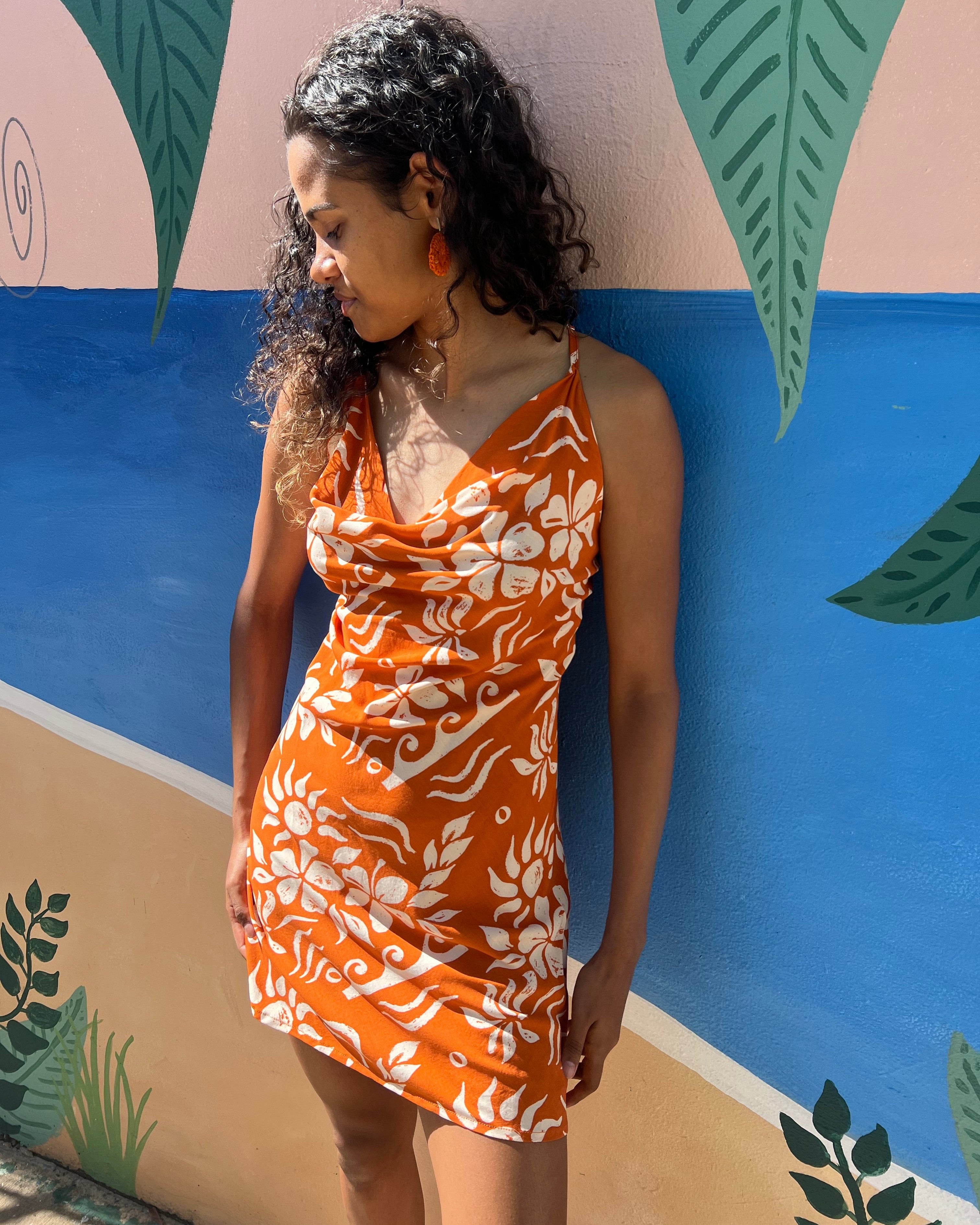 Elcee the Label Dresses Hawaii Agna Dress - Orange