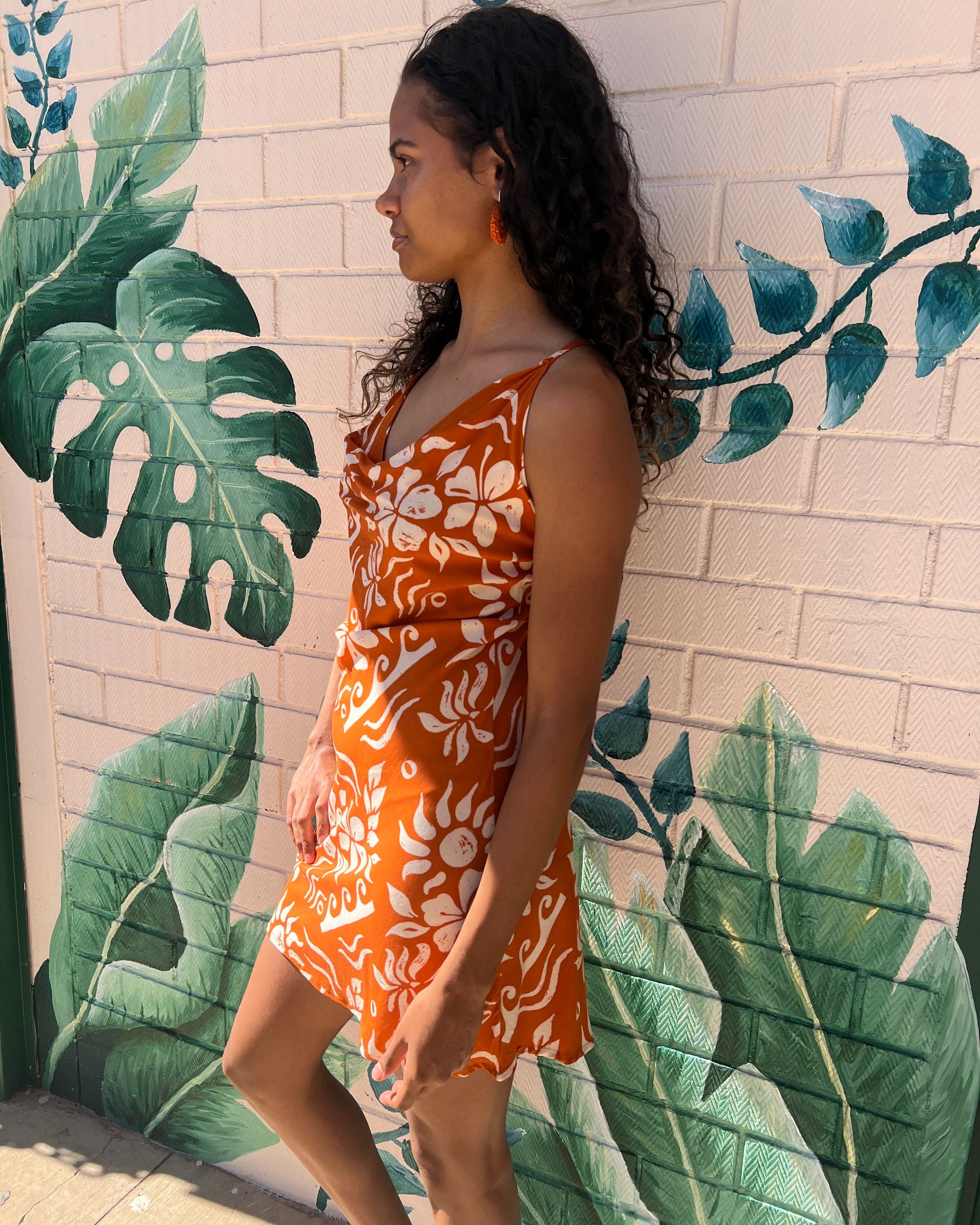 Elcee the Label Dresses Hawaii Agna Dress - Orange