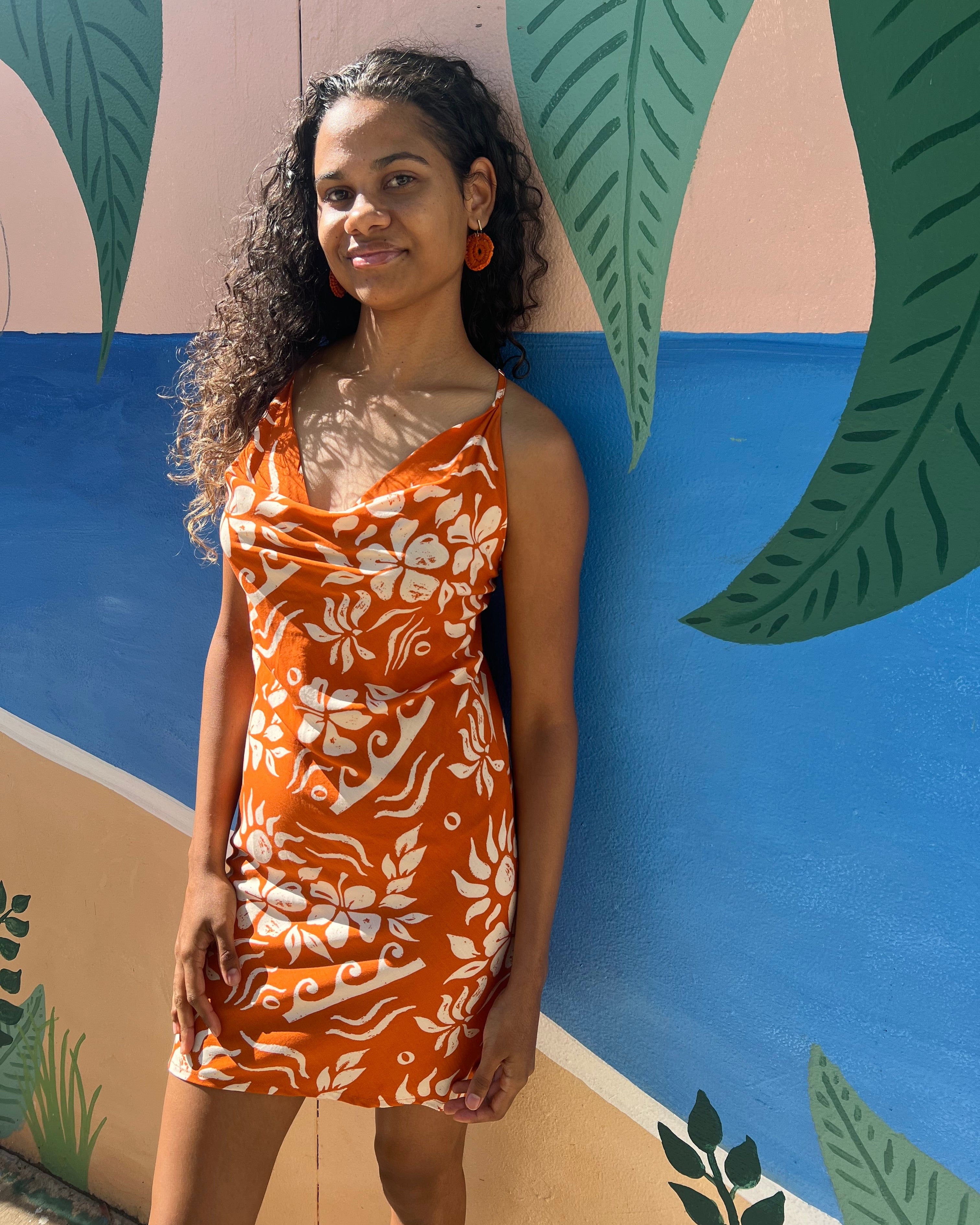 Elcee the Label Dresses Hawaii Agna Dress - Orange