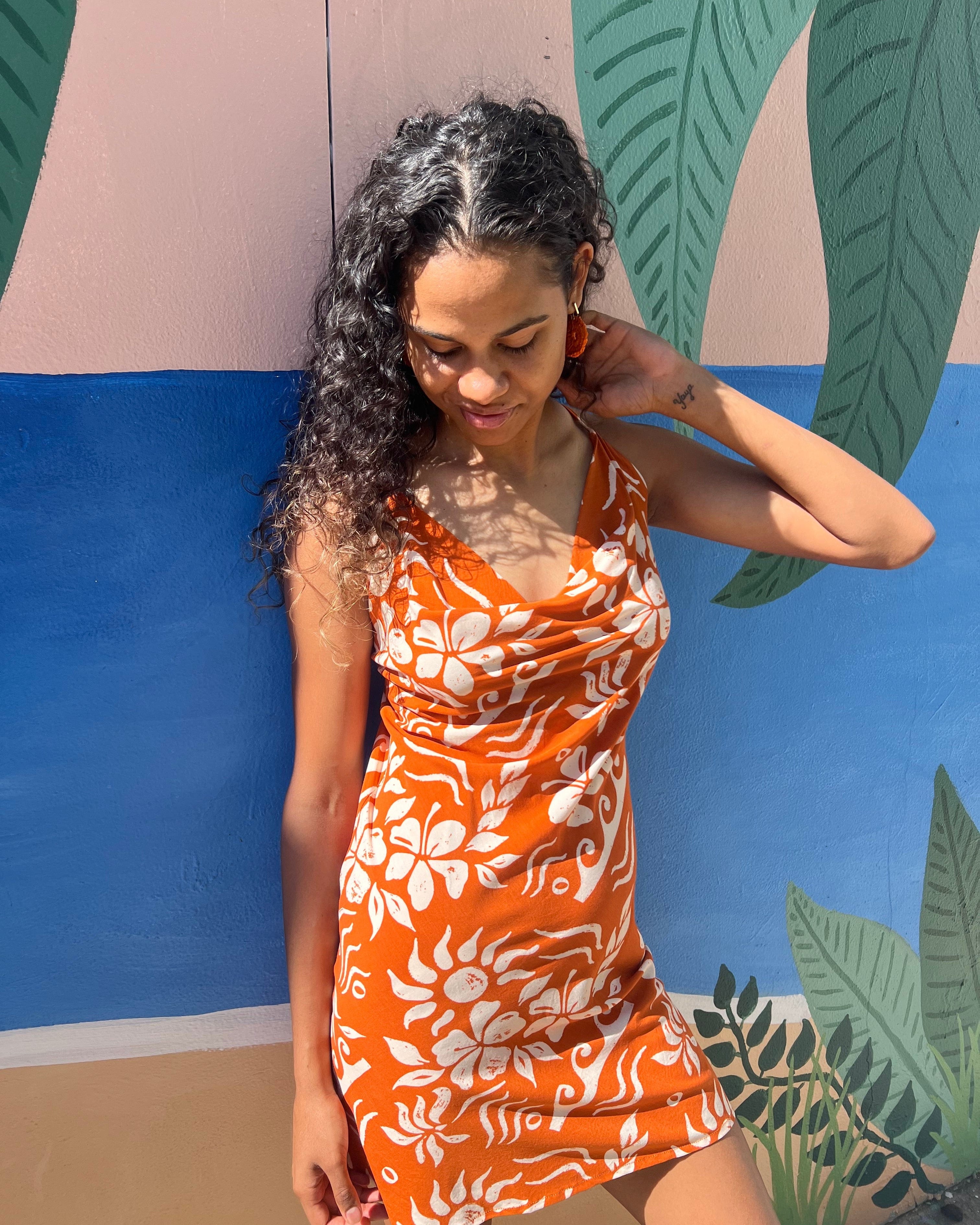 Elcee the Label Dresses Hawaii Agna Dress - Orange