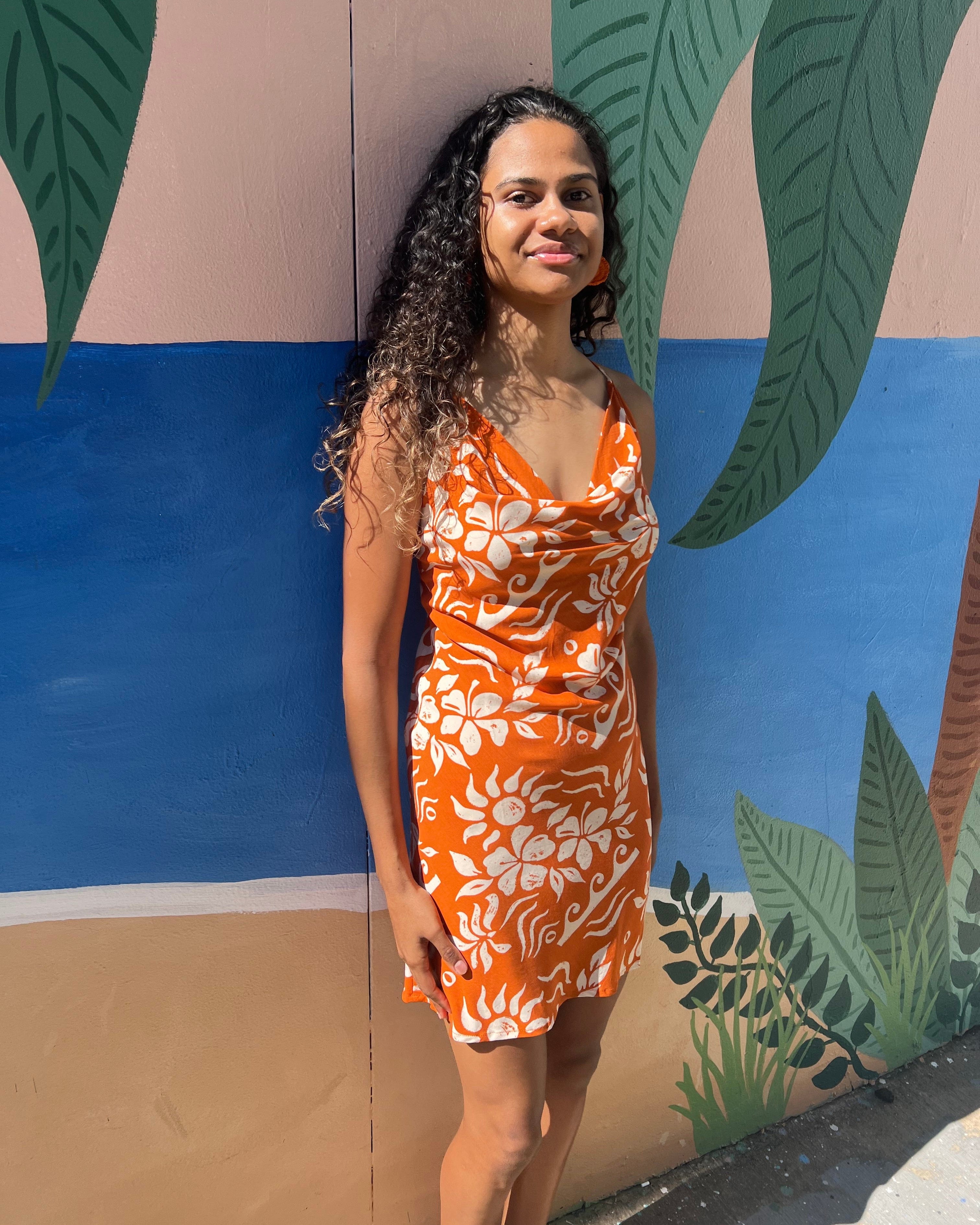 Elcee the Label Dresses Hawaii Agna Dress - Orange