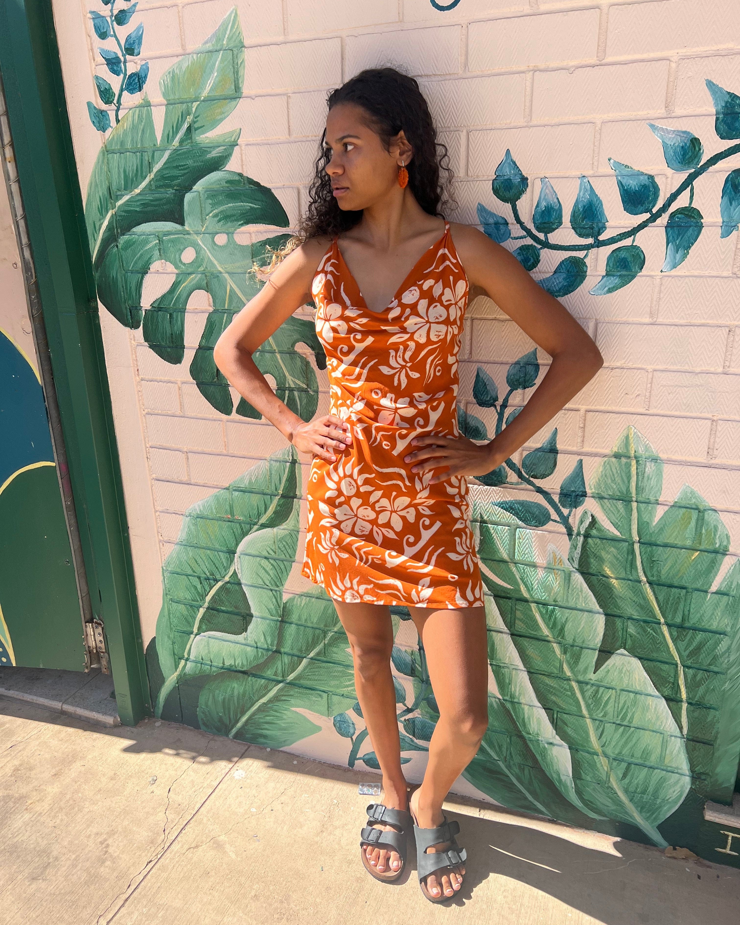 Elcee the Label Dresses Hawaii Agna Dress - Orange