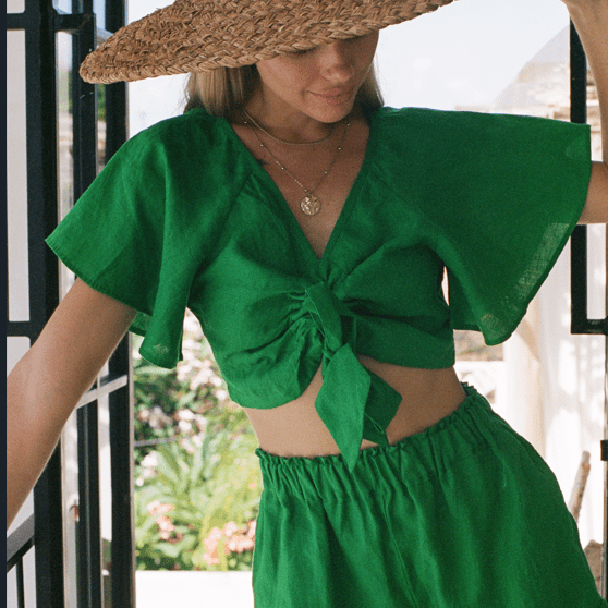 Elcee the Label Tops IZZY Green / XS JOLIE Top