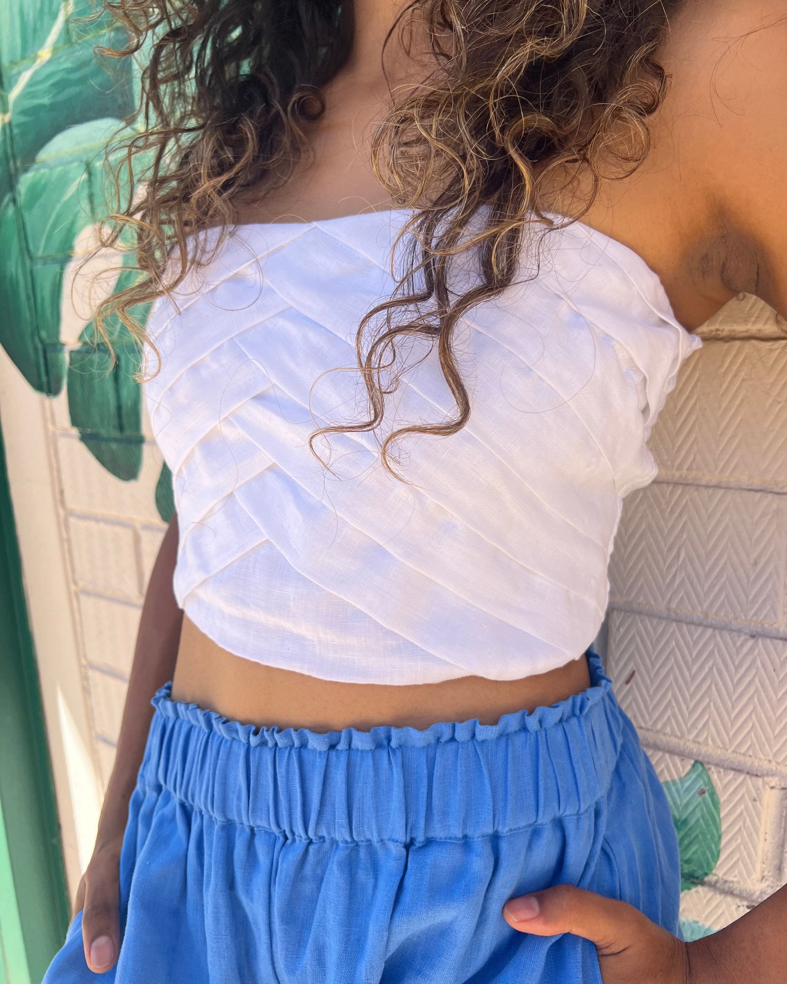 Elcee the Label Tops Mimi Linen Bandeau