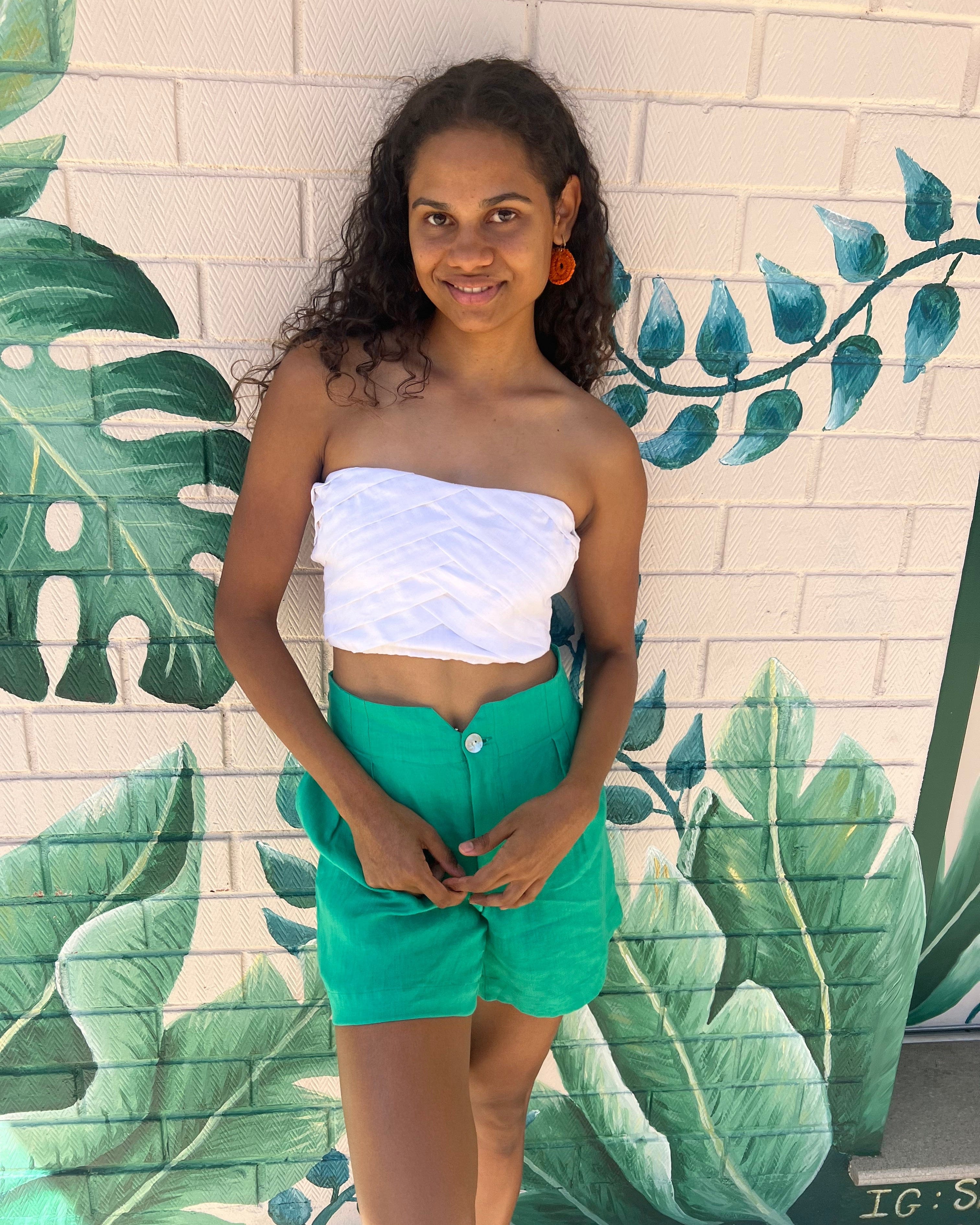 Elcee the Label Tops Mimi Linen Bandeau