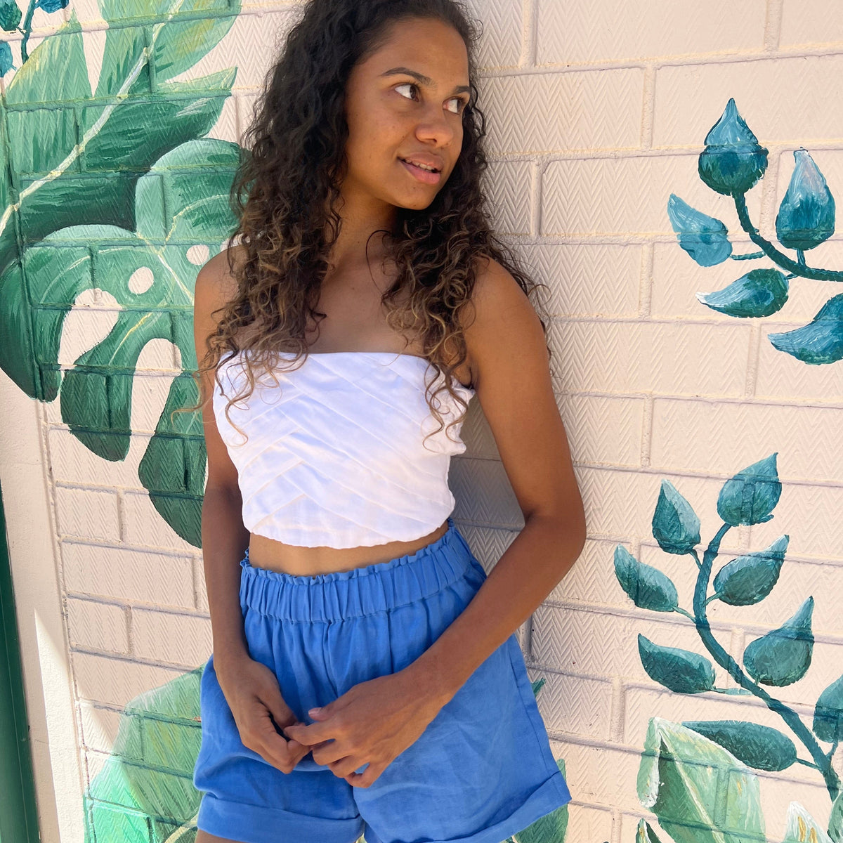 Elcee the Label Tops Mimi Linen Bandeau