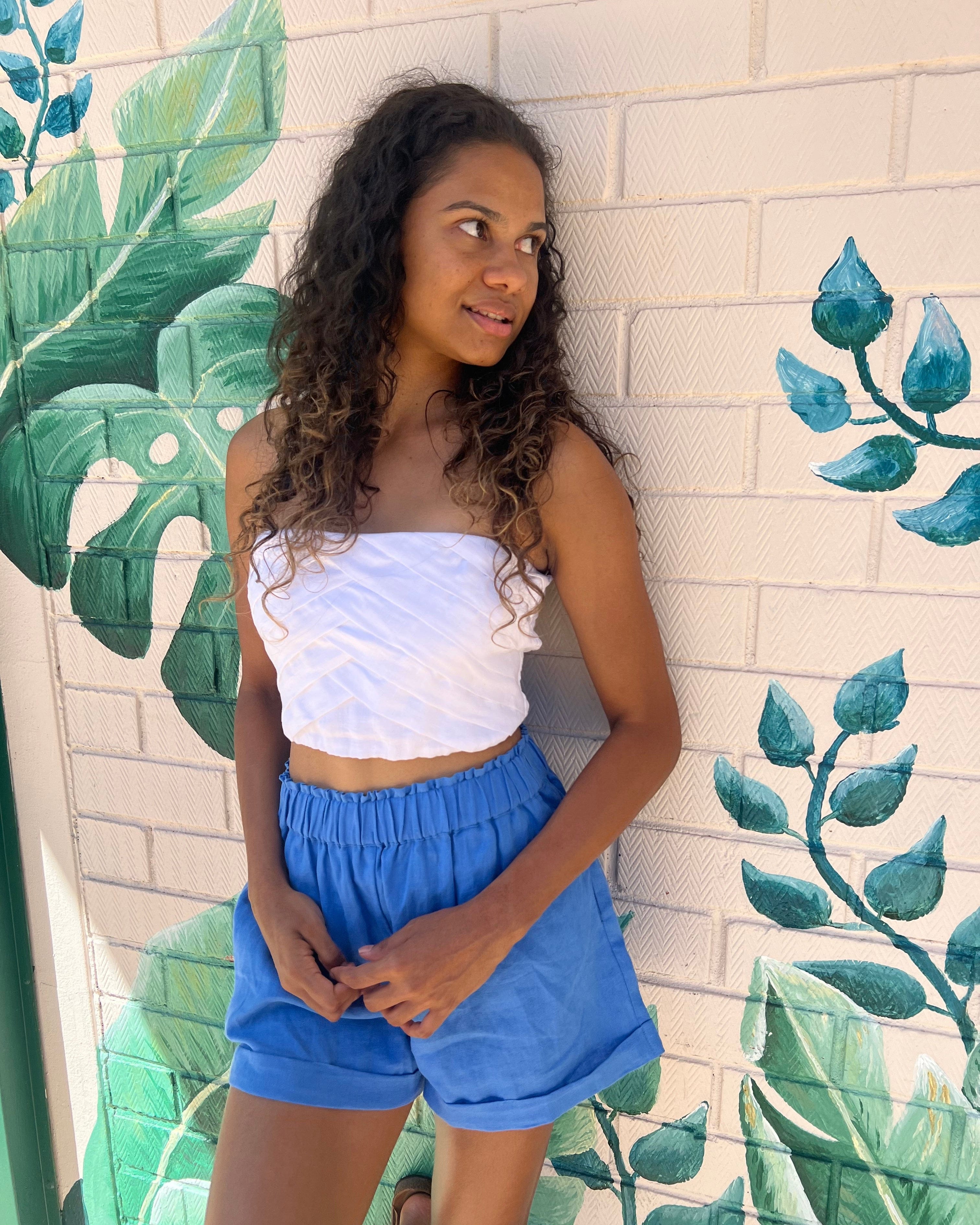 Elcee the Label Tops Mimi Linen Bandeau