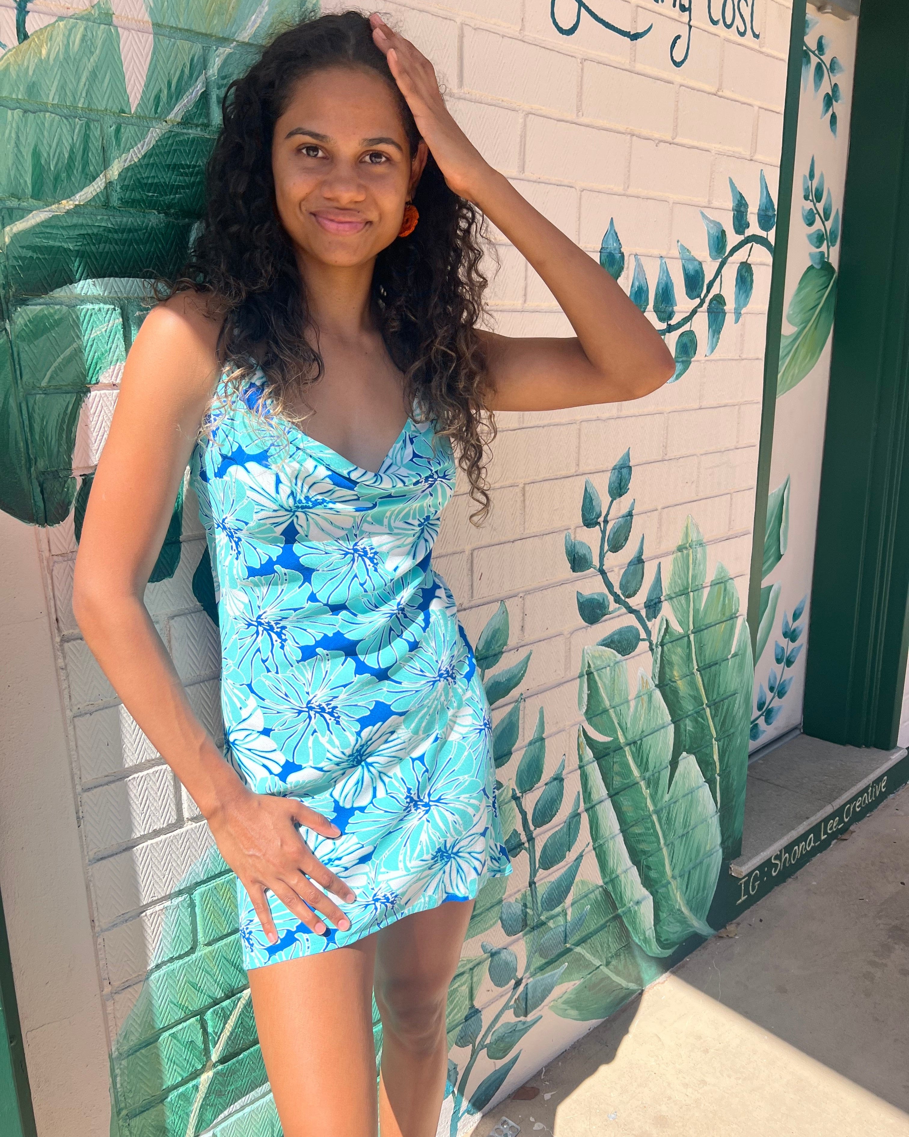 Elcee the Label Dresses Summer Floral Tipsy Mini Dress