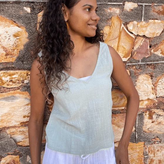 Elcee the Label TIKI Top Splash Swimwear Tops Mint / XS 1000008833