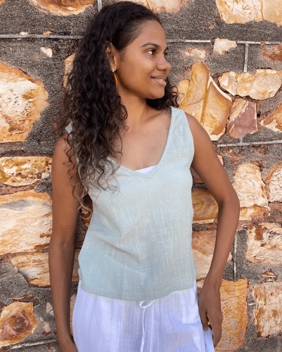 Elcee the Label TIKI Top Splash Swimwear Tops Mint / XS 1000008833