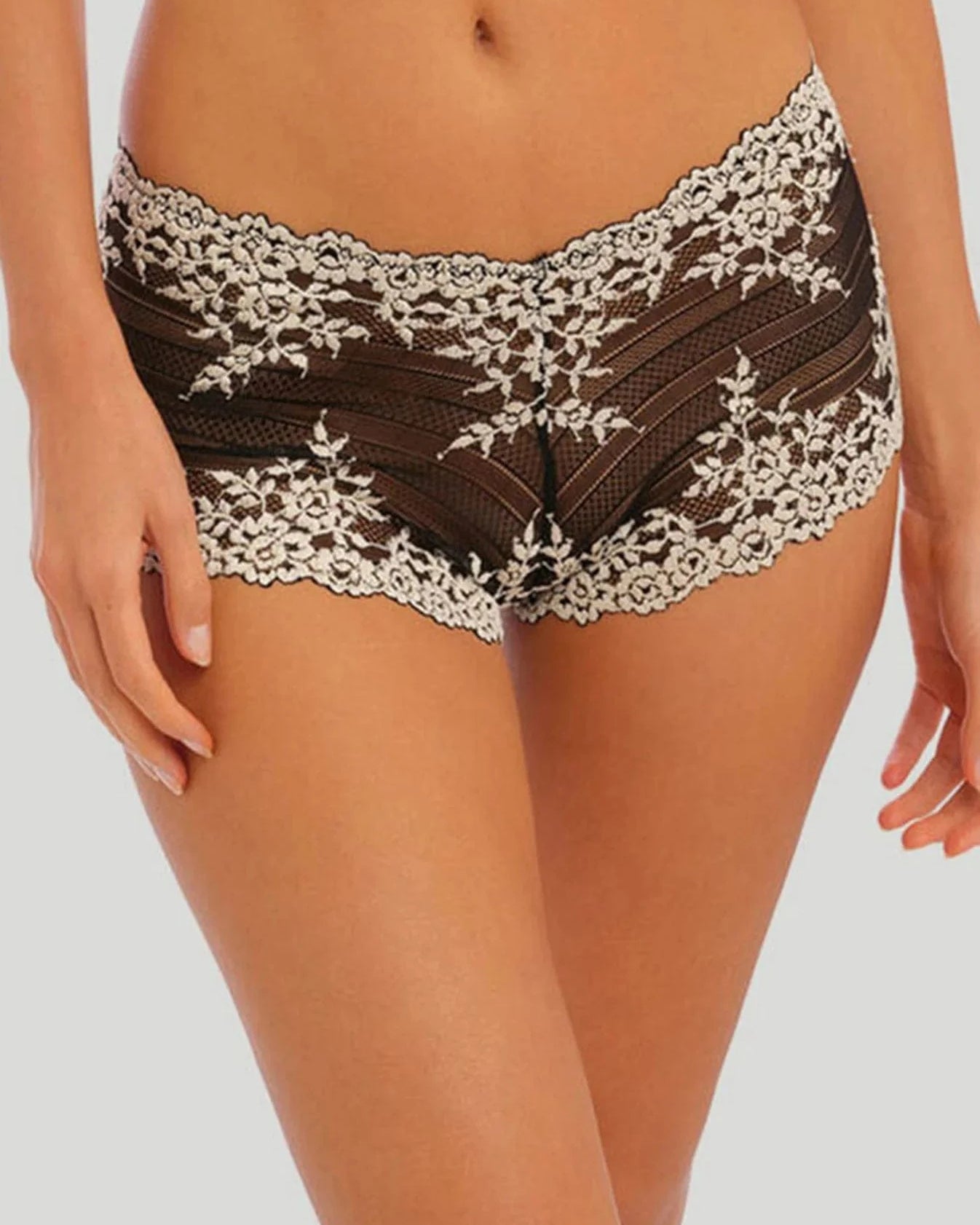 Fantasie Embrace Lace Boy Short WA067491 Embrace Lace Boy Short Splash Swimwear Black / 8 1000022976