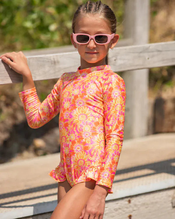 Fernleigh Avenue Fernleigh Ave Amberley Open Back Girls Swimwear Fernleigh Ave Amberley Open Back Girls Swimwear Splash Swimwear Kids Swimwear