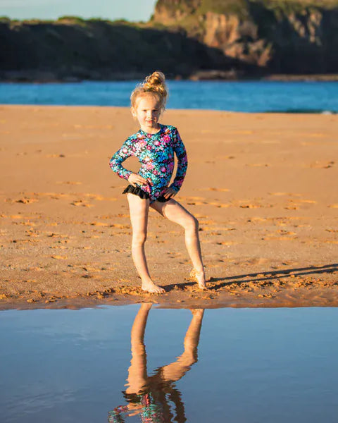 Fernleigh Avenue Fernleigh Ave Harla Open Back Girls Swimwear Fernleigh Ave Harla Open Back Girls Swimwear Splash Swimwear Kids Swimwear