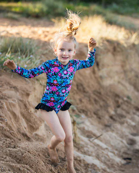 Fernleigh Avenue Fernleigh Ave Harla Open Back Girls Swimwear Fernleigh Ave Harla Open Back Girls Swimwear Splash Swimwear Kids Swimwear