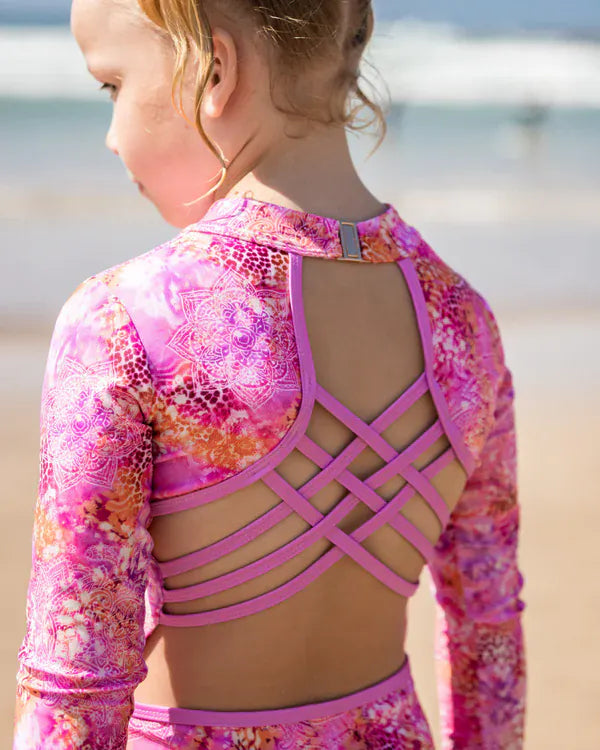 Fernleigh Avenue Fernleigh Ave Marli Open Back Girls Swimwear Fernleigh Ave Marli Open Back Girls Swimwear Splash Swimwear Kids Swimwear