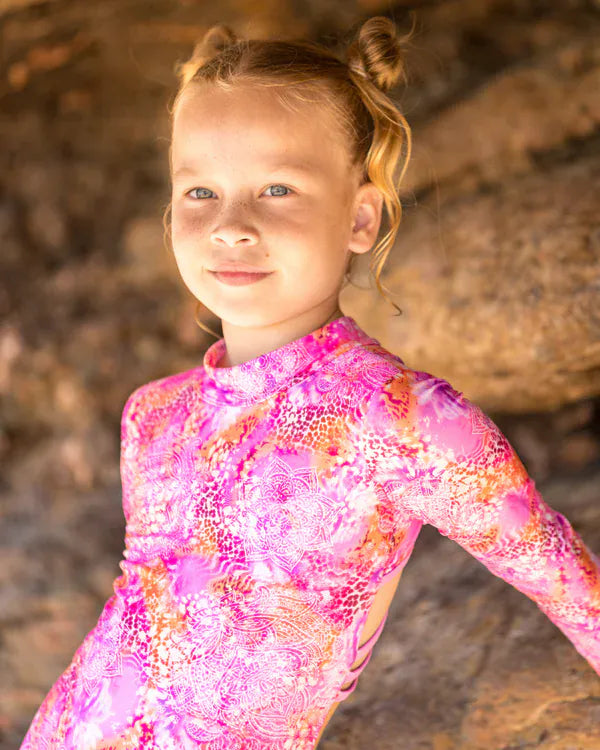 Fernleigh Avenue Fernleigh Ave Marli Open Back Girls Swimwear Fernleigh Ave Marli Open Back Girls Swimwear Splash Swimwear Kids Swimwear