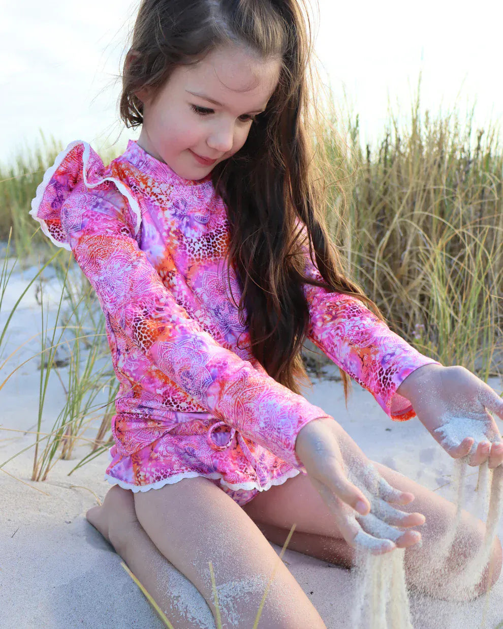 Fernleigh Avenue Girls Fernleigh Ave Marli Rash Set Girls Fernleigh Ave Marli Rash Set Splash Swimwear