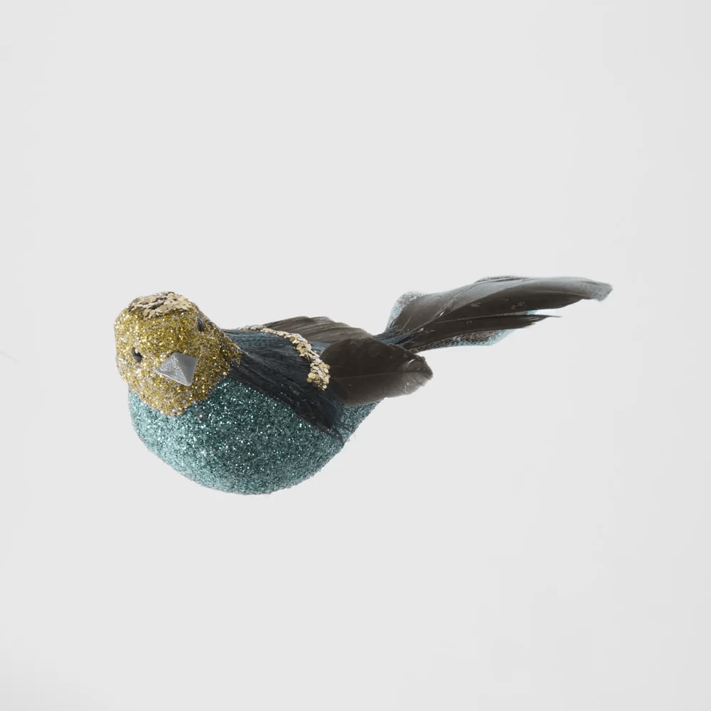Florabelle Living Amon Clip on Bird Single - Blue X250458 Amon Clip on Bird Single - Blue Splash Swimwear Chirstmas Decorations