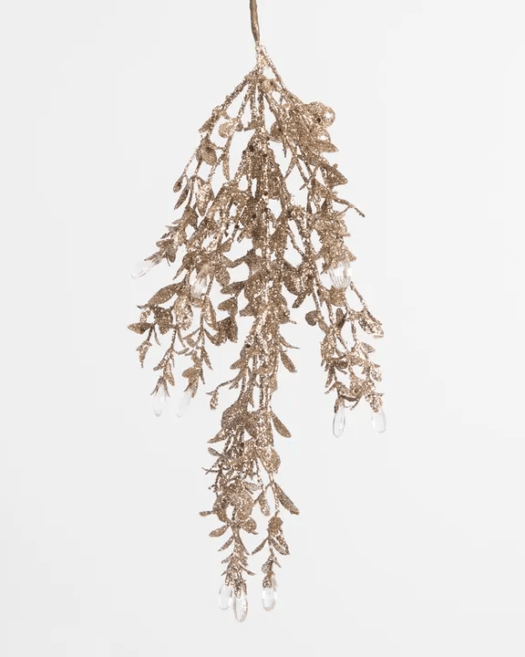 Florabelle Living Cascading Leaf Hanging Decoration - Gold X250195 Cascading Leaf Hanging Decoration - Gold Splash Swimwear Chirstmas Decorations