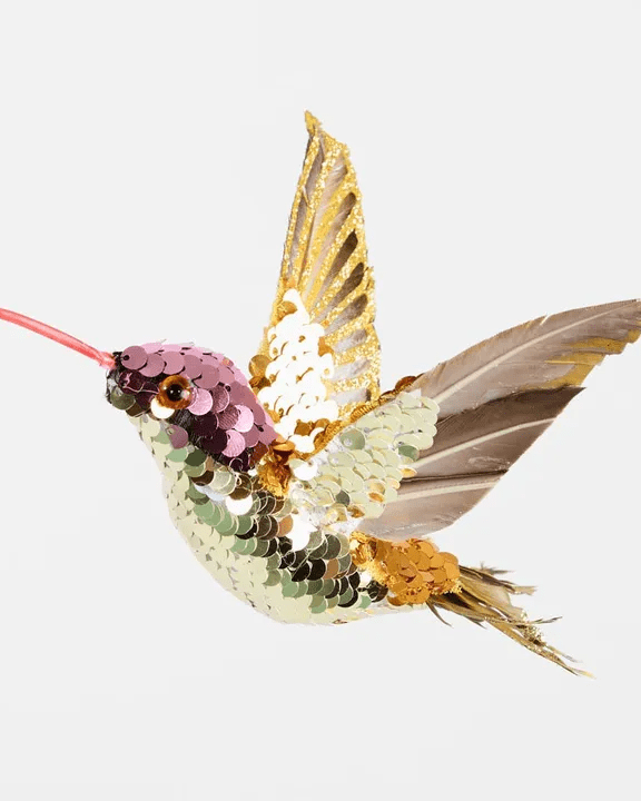Florabelle Living Conti Sequin Hummingbird Tree Decoration X250944 Conti Sequin Hummingbird Tree Decoration Splash Swimwear Chirstmas Decorations