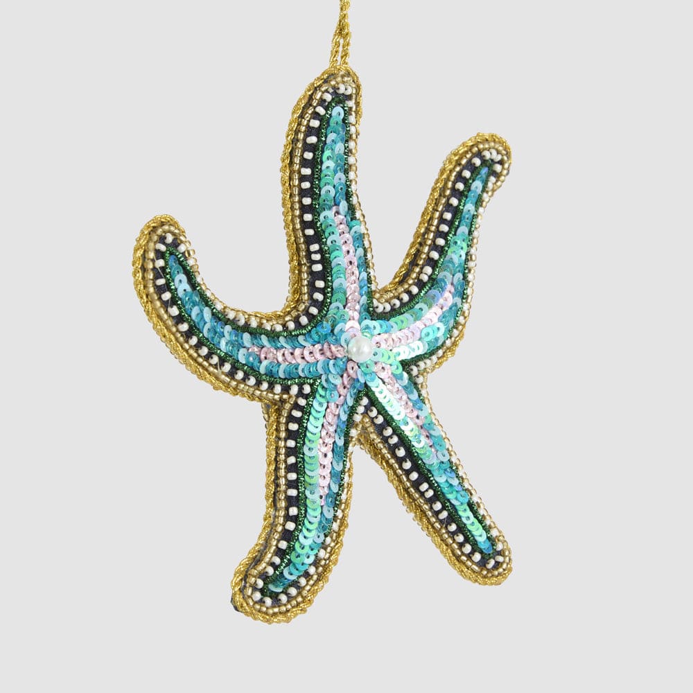 Florabelle Living Glimmer Sequin Starfish Decoration X261010 Glimmer Sequin Starfish Decoration Splash Swimwear Christmas Decoration 9339483305274