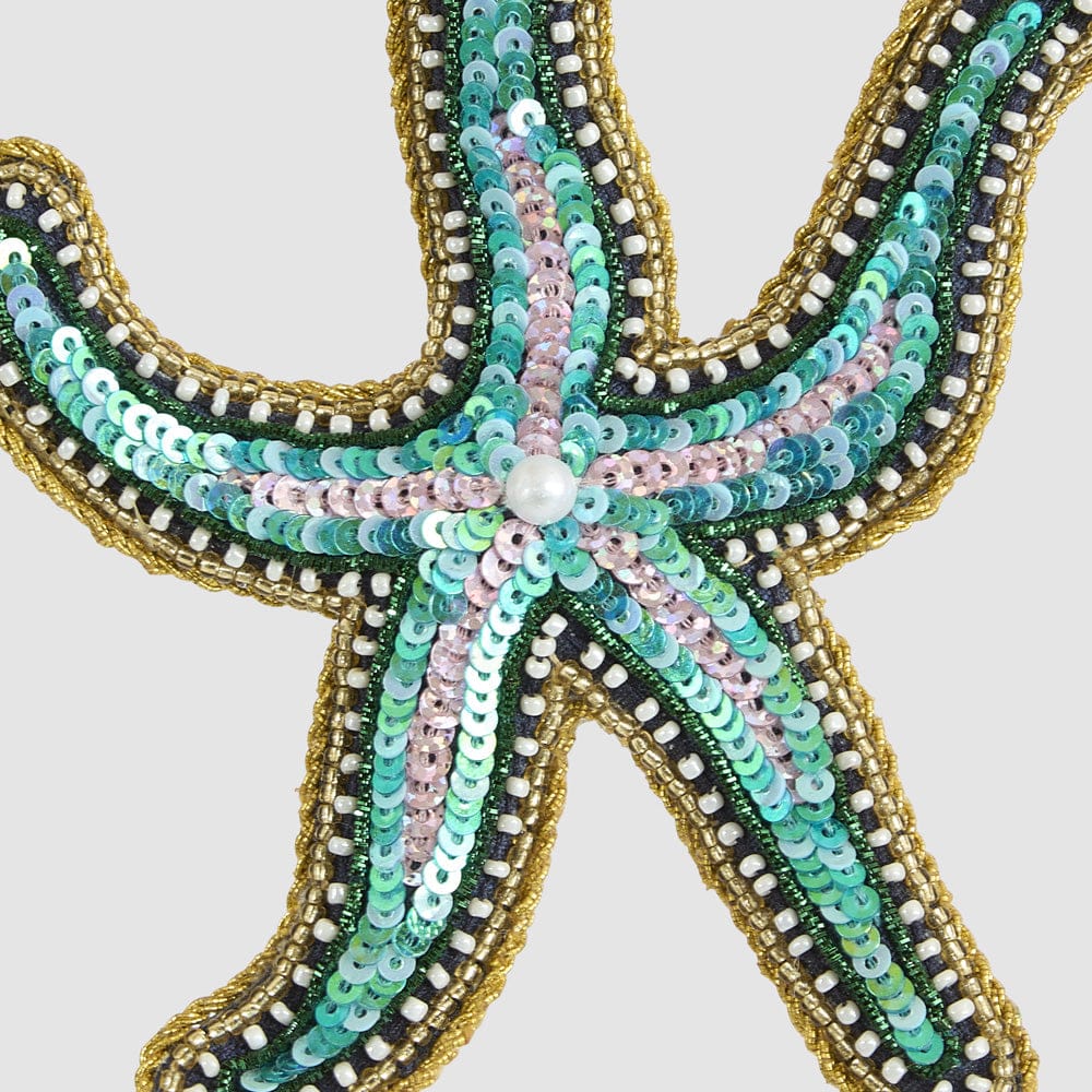 Florabelle Living Glimmer Sequin Starfish Decoration X261010 Glimmer Sequin Starfish Decoration Splash Swimwear Christmas Decoration 9339483305274