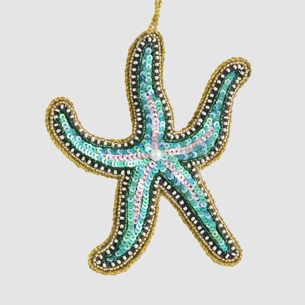 Florabelle Living Glimmer Sequin Starfish Decoration X261010 Glimmer Sequin Starfish Decoration Splash Swimwear Christmas Decoration 9339483305274