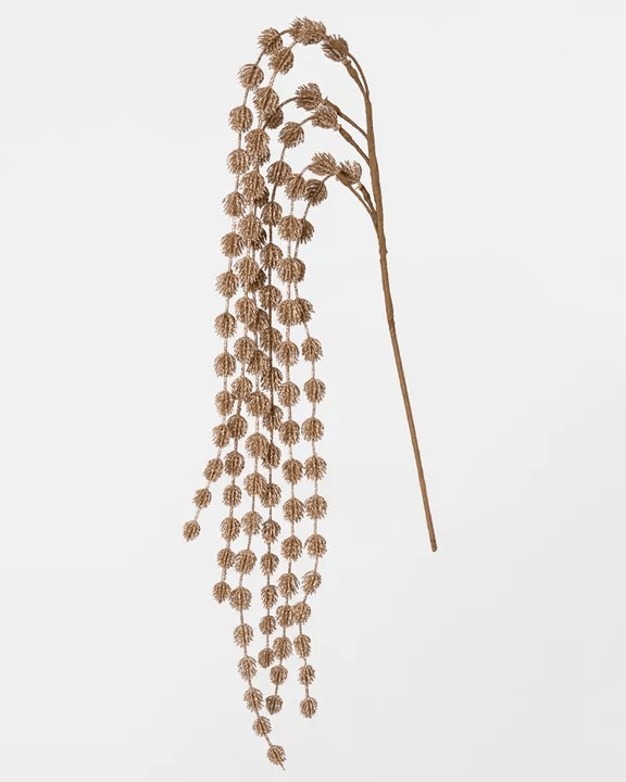 Florabelle Living Hanging Glitter Stem - Gold X250033 Hanging Glitter Stem - Gold Splash Swimwear Chirstmas Decorations