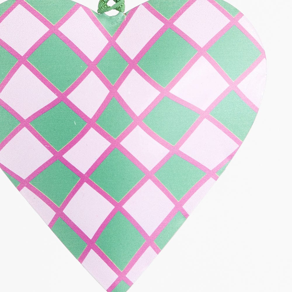 Florabelle Living Joy Hand Painted Heart Tree Decoration Pink & Green X261770 Joy Hand Painted Heart Tree Decoration Pink & Green Splash Swimwear Christmas Decoration 9339483310537
