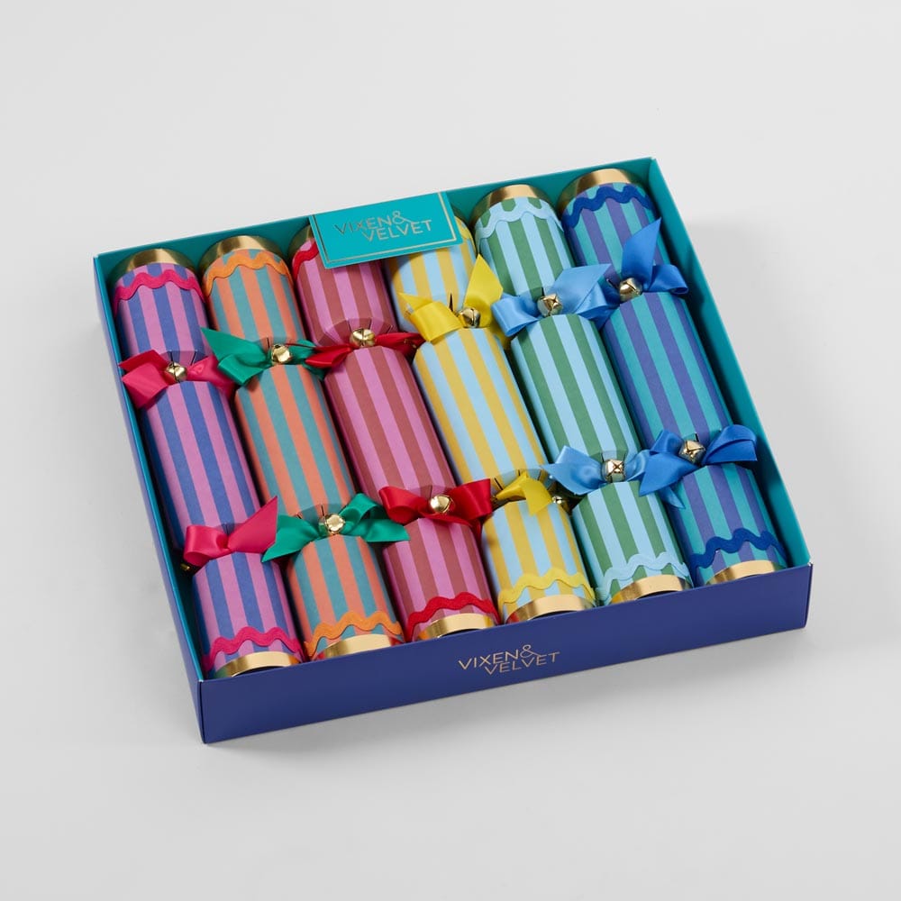 Florabelle Living La Dolce Vita Crackers Mixed Stripes X250004 La Dolce Vita Crackers Mixed Stripes Splash Swimwear Christmas Decoration 9339483262867