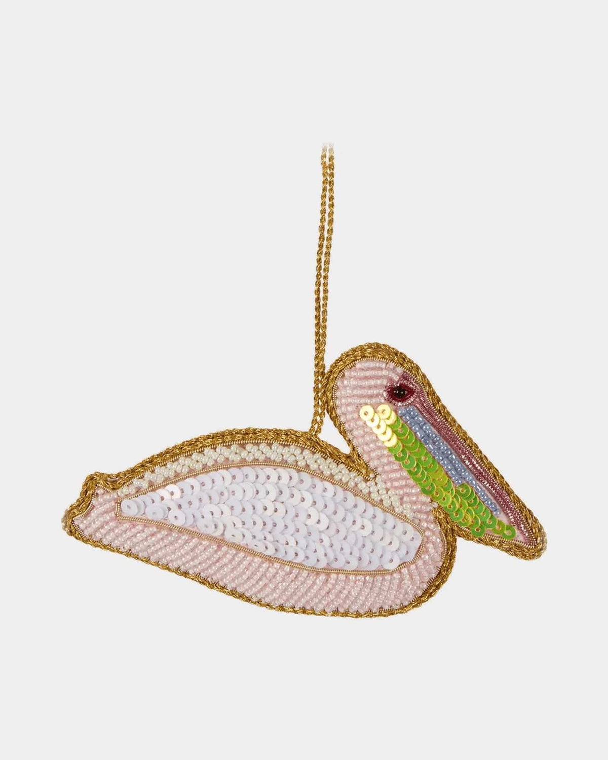 Florabelle Living Pelican Sequin Hanging Decoration X211150 Pelican Sequin Hanging Decoration Splash Swimwear Chirstmas Decorations 9339483148376