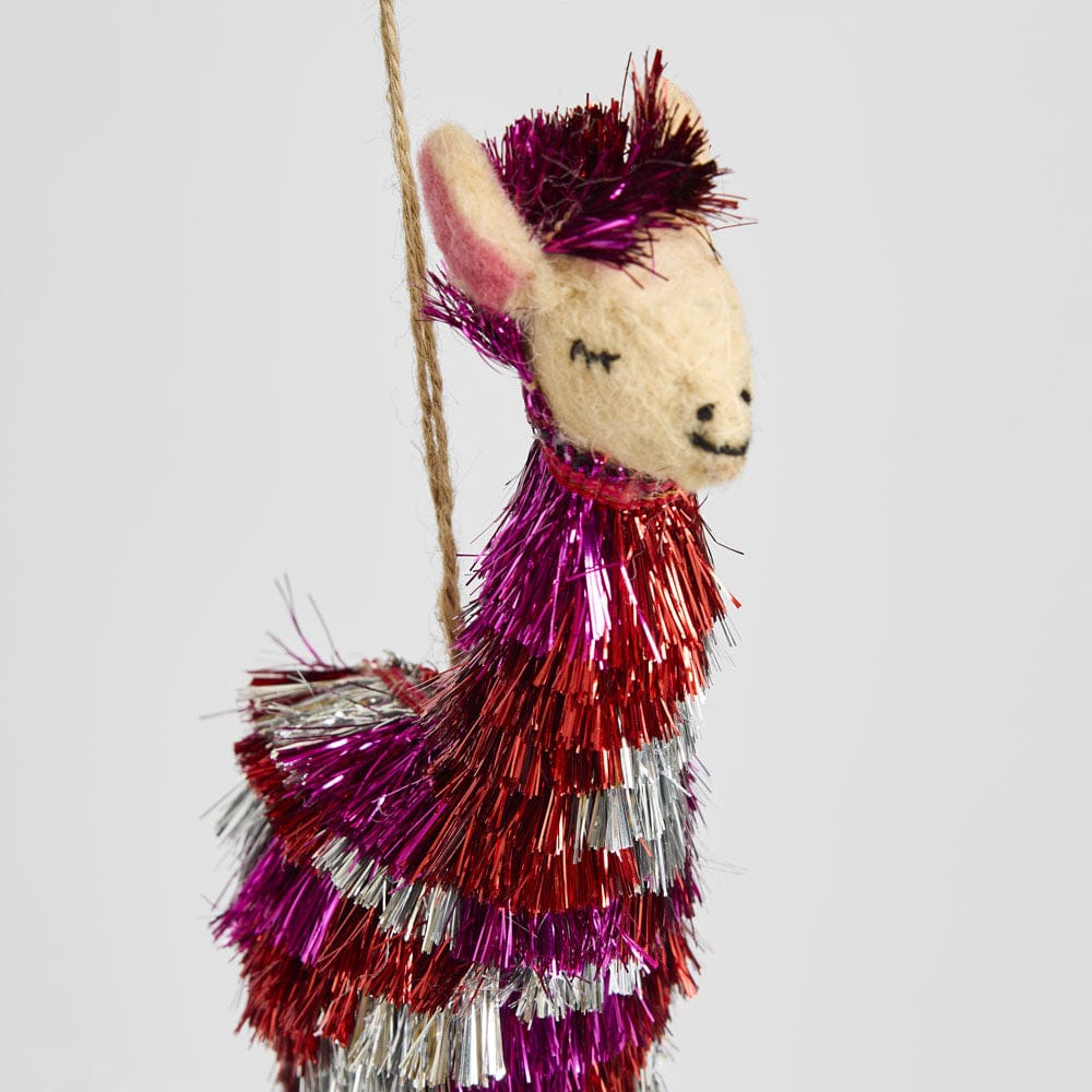 Florabelle Living Shaggy llama Hanging Tree Decoration X260425 Shaggy llama Hanging Tree Decoration Splash Swimwear Christmas Decoration 9339483300620