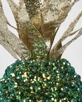 Florabelle Living Shimmer Hanging Pineapple- Green X240446 Shimmer Hanging Pineapple- Green Splash Swimwear Chirstmas Decorations