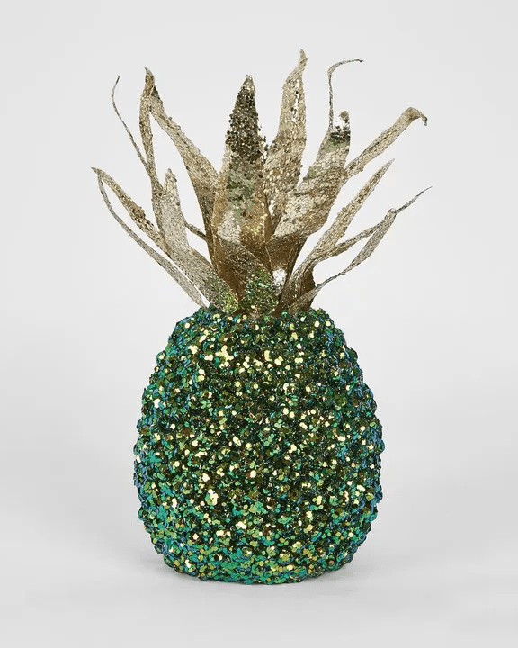 Florabelle Living Shimmer Hanging Pineapple- Green X240446 Shimmer Hanging Pineapple- Green Splash Swimwear Chirstmas Decorations