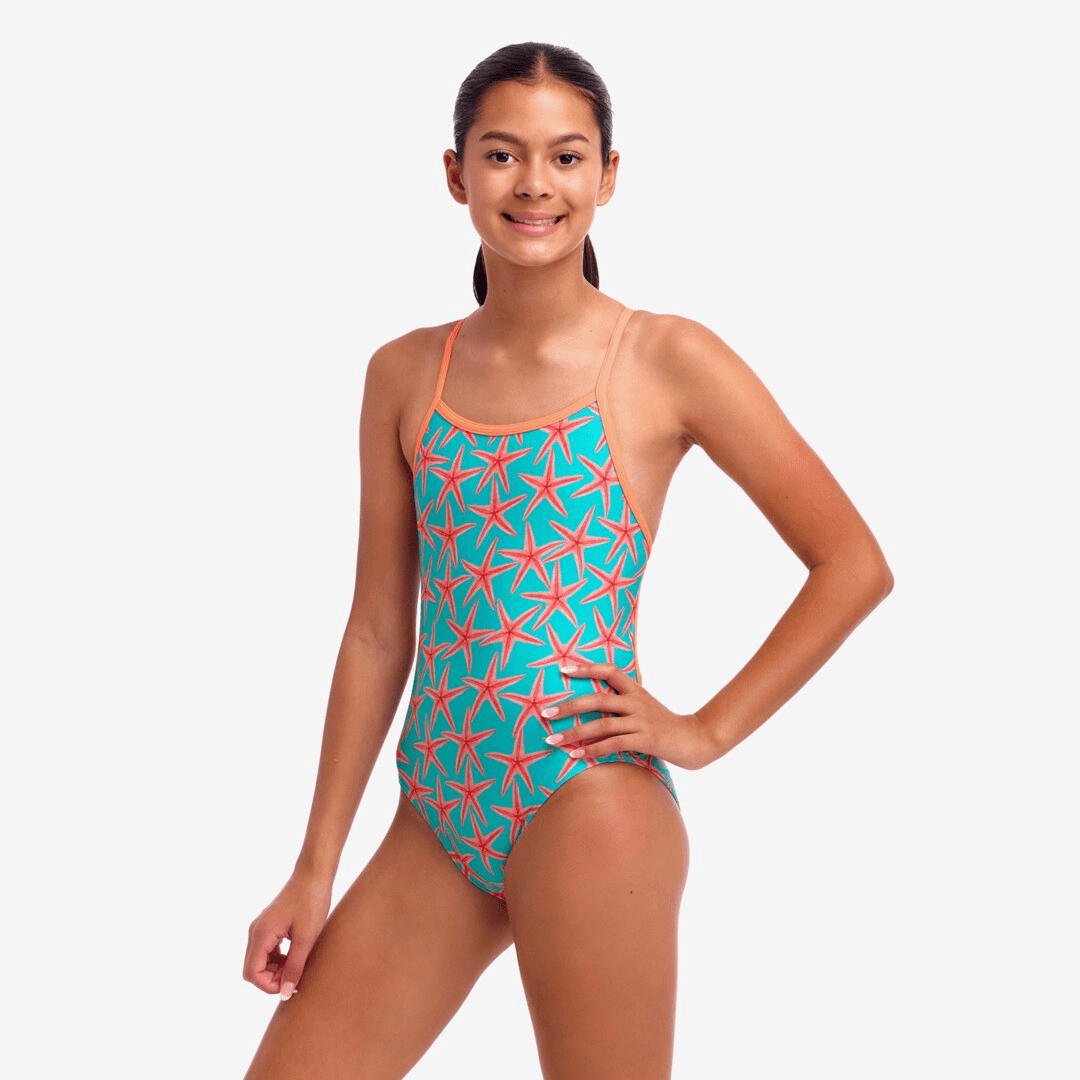 Funkita Funkita Girl's Single Strap One Piece - Star Party Funkita Girl's Single Strap One Piece - Star Party Splash Swimwear One Pieces