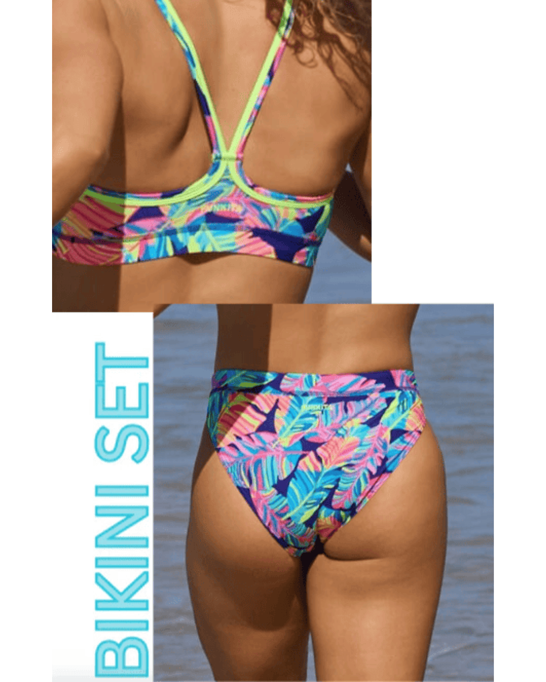 Funkita Funkita Ladies Sports Top and Brief - Leaving Today Funkita Ladies Sports Top and Brief - Leaving Today Splash Swimwear Bikini Set 8 1000030032