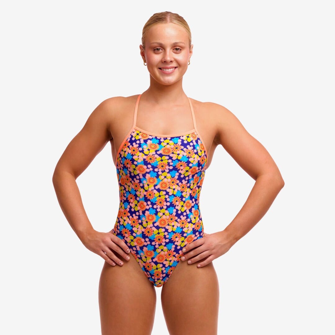 Funkita Funkita Ladies Tie Me Tight One Piece - Killer Flowers Funkita Ladies Tie Me Tight One Piece - Killer Flowers Splash Swimwear One Piece