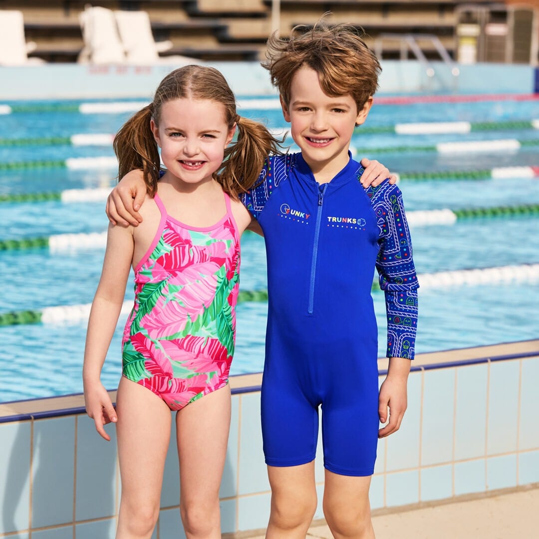 Funkita Toddler Girl's Printed One Piece - Tropic Palm Funkita Toddler Girl's Printed One Piece - Tropic Palm Splash Swimwear Bikini Bottoms