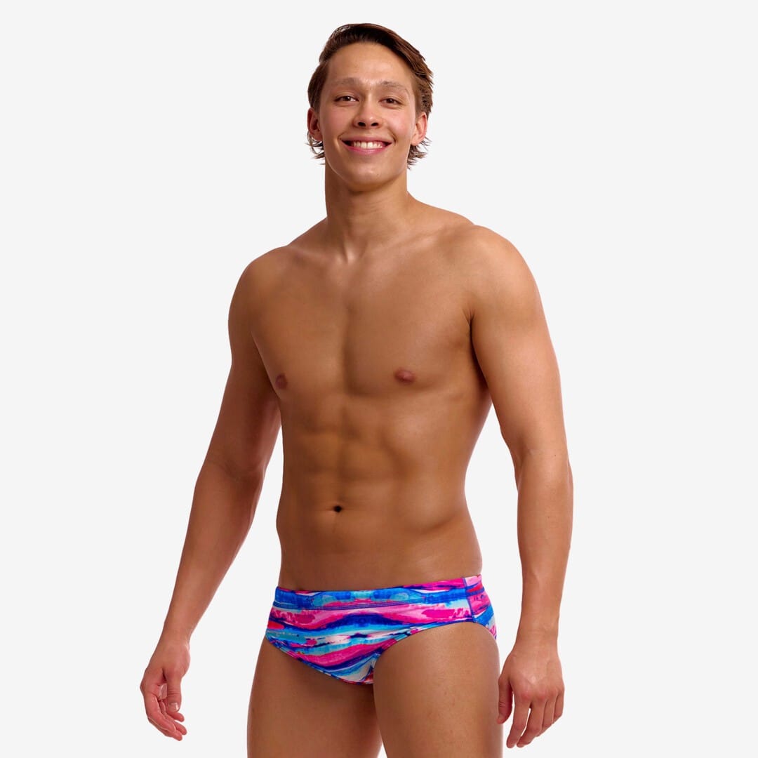 Funky Trunks Funky Trunks Men's Classic Brief Colour Cutaway Funky Trunks Men's Classic Brief Colour Cutaway Splash Swimwear Mens Swimwear