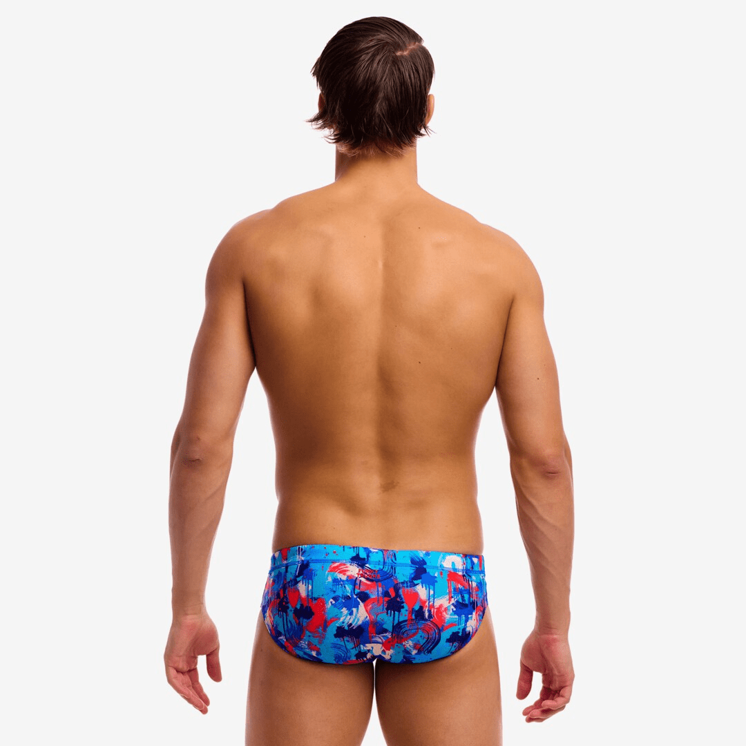 Funky Trunks Funky Trunks Men's Classic Brief -Messy Messy Messy Funky Trunks Men's Classic Brief -Messy Messy Messy Splash Swimwear