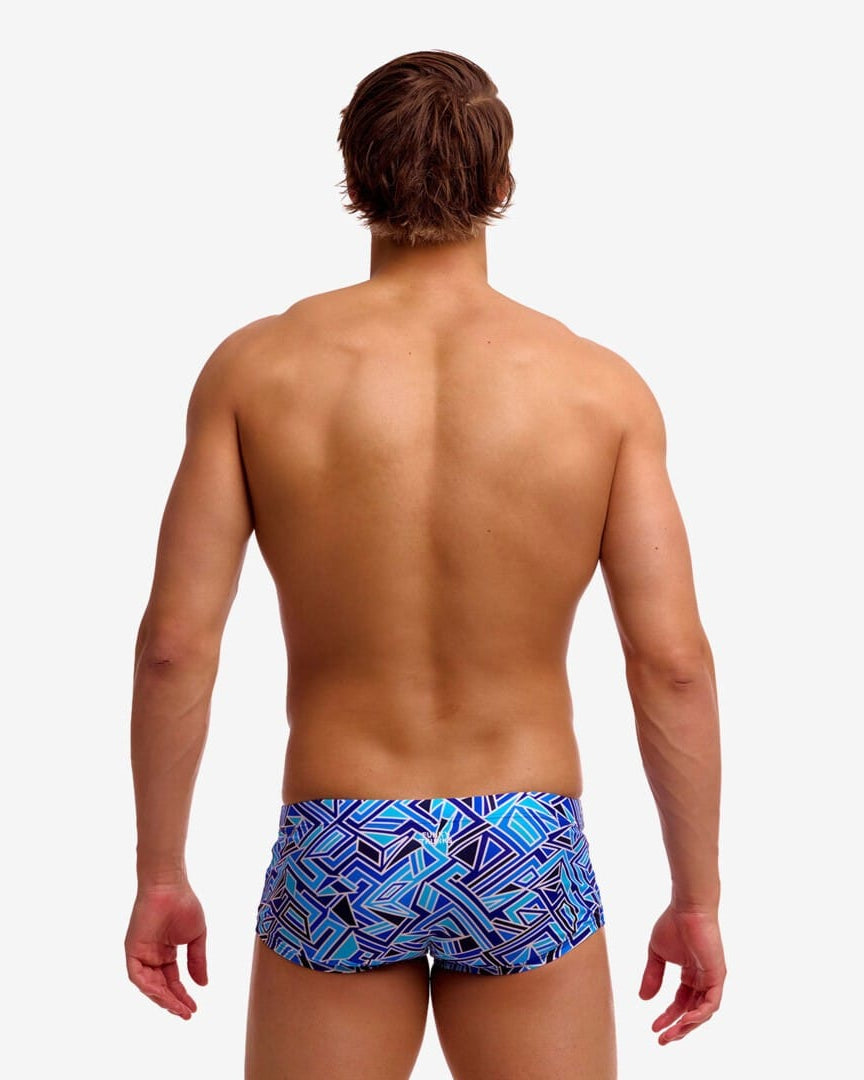 Funky Trunks Funky Trunks Men's Classic Trunks - Blue Bits Funky Trunks Men's Classic Trunks - Blue Bits Splash Swimwear Mens Swimwear