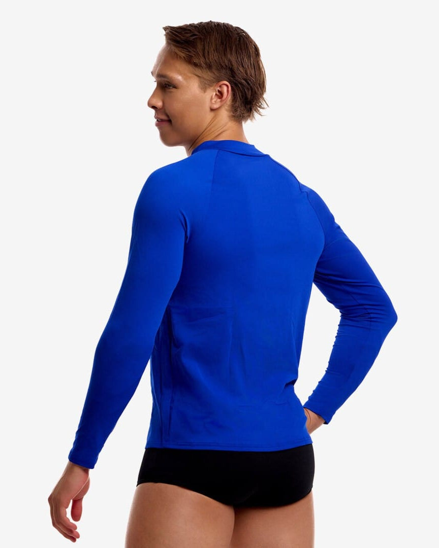 Funky Trunks Funky Trunks Men's Long Sleeve Rash Vest Still Speed Funky Trunks Men's Long Sleeve Rash Vest Still Speed Splash Swimwear Rashies & Sunsuits