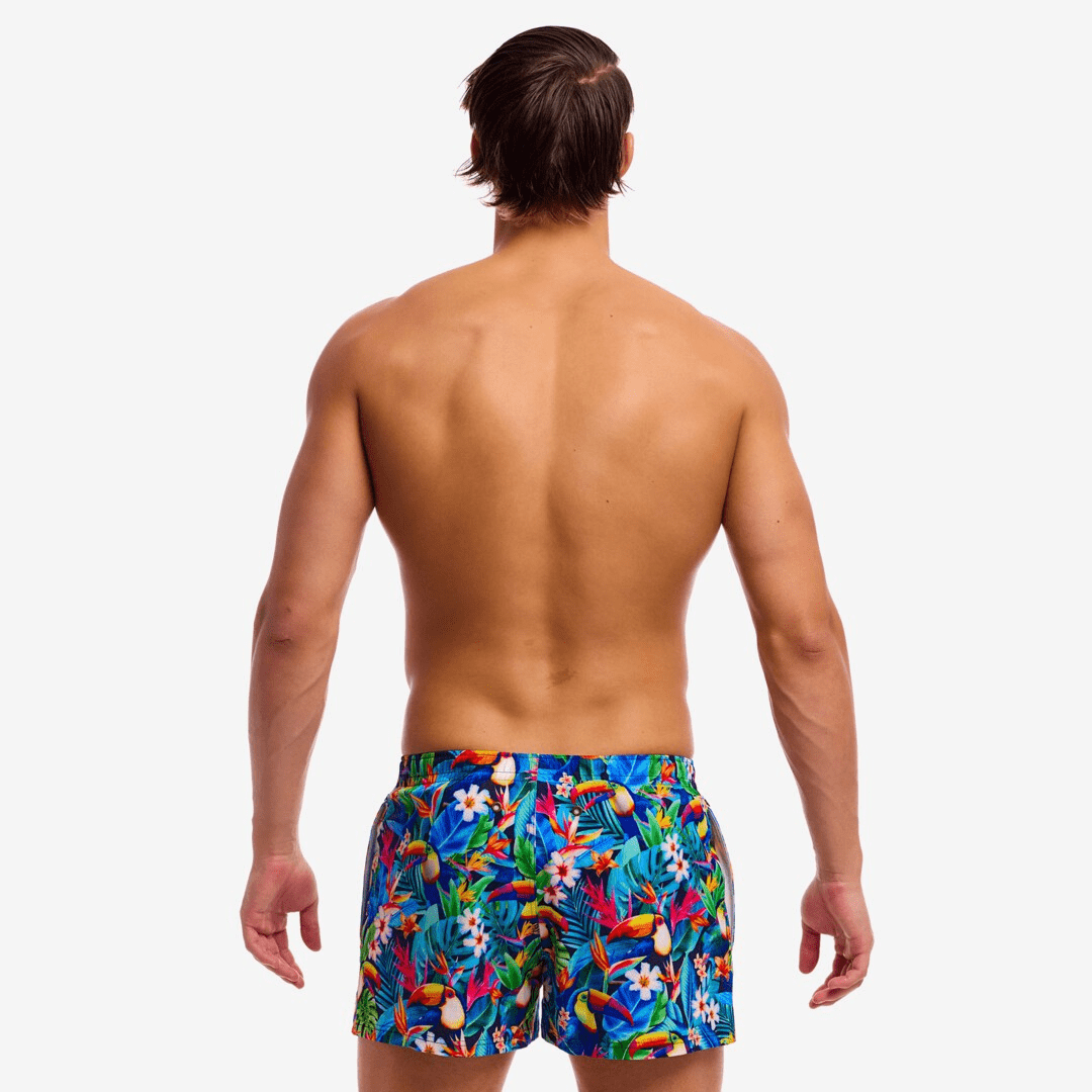 Funky Trunks Funky Trunks Men's Shorty Shorts Short - Birdie Wordie Funky Trunks Men's Shorty Shorts Short - Birdie Wordie Splash Swimwear