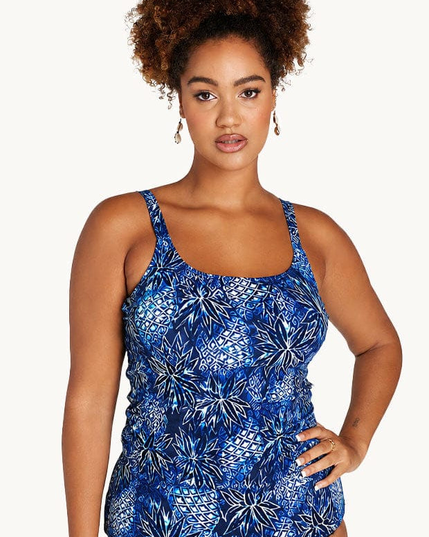 Genevieve Swimwear Genevieve Scoop Neck Mastectomy Tankini - Piana Waves CR3-970M-PW Genevieve Scoop Neck Mastectomy Tankini - Piana Waves Splash Swimwear Swim Dress, Tankini & One Piece 12 674026868984