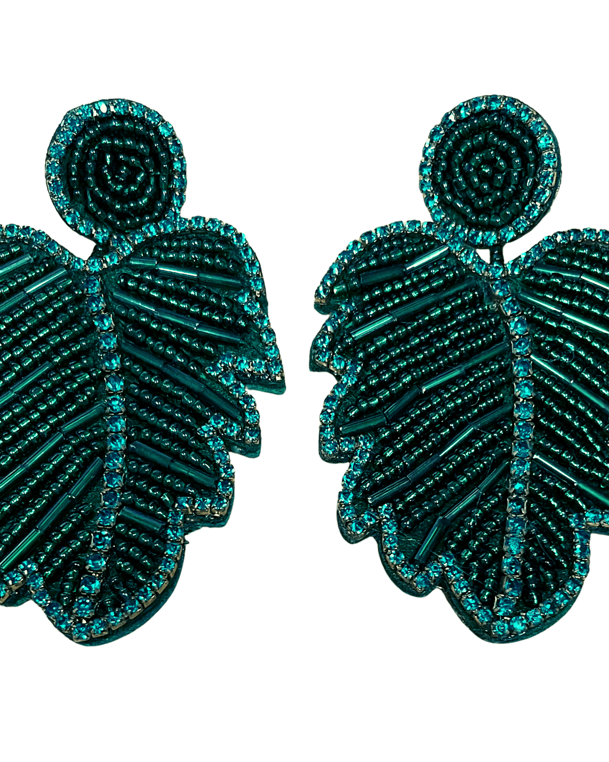 Glitterbugs Statement Monsteria Earrings Splash Swimwear Earrings